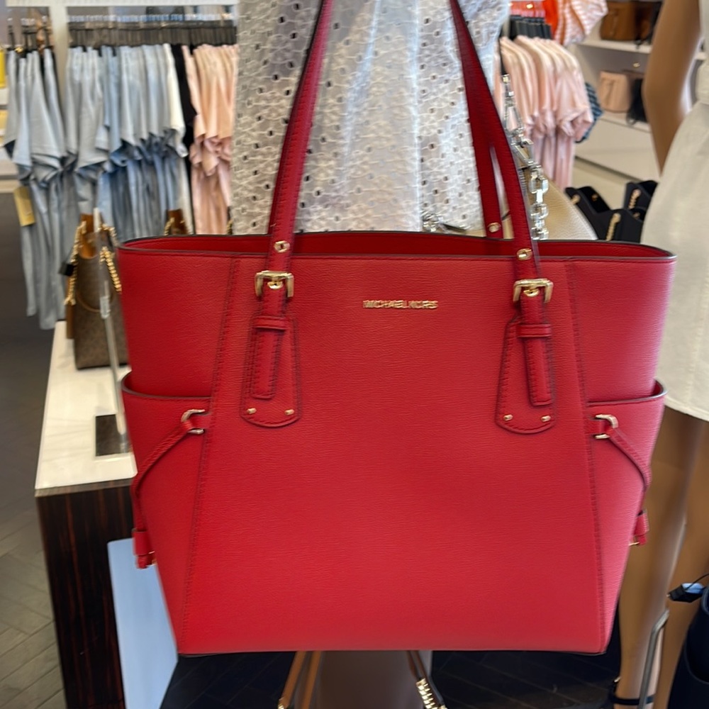 Michael Kors Voyagerl Saffiano Leather Tote - Picture 16 of 16